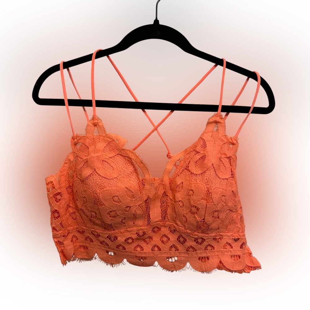 Zenana Outfitters Coral Lace Bralette Bandeau - Picture 2 of 5